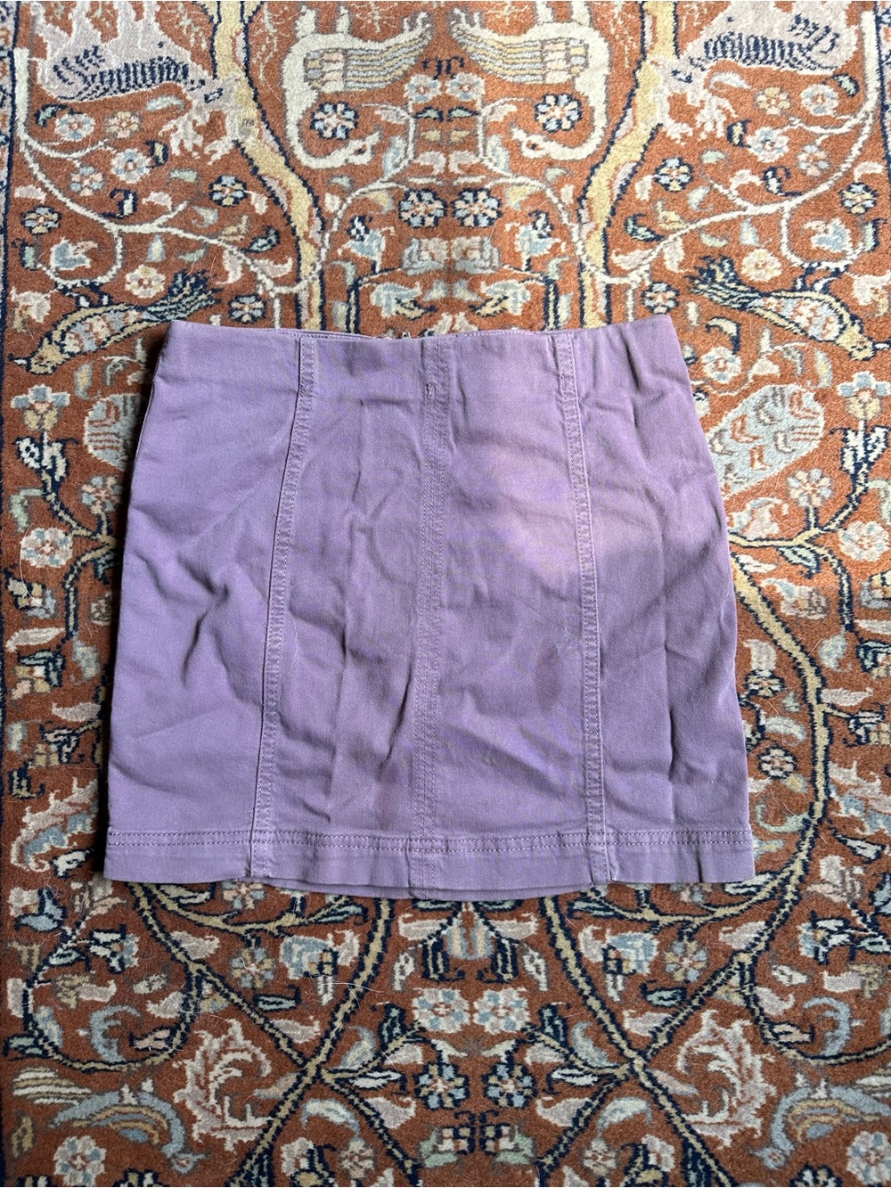 Free People Lavender Panel Mini Skirt
